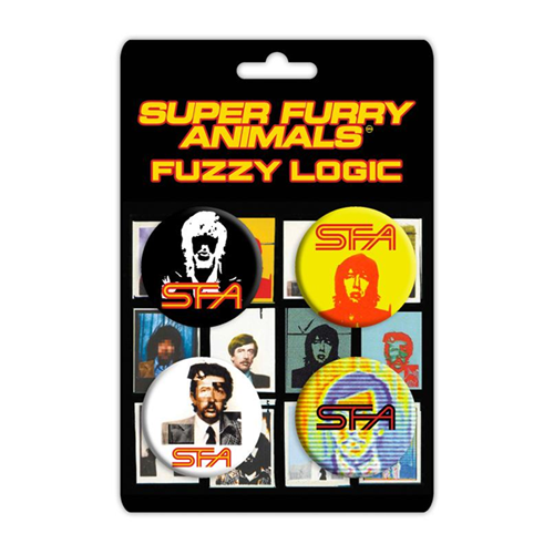 Super Furry Animals - Super Furry Animals Fuzzy Logic Badge Set X4