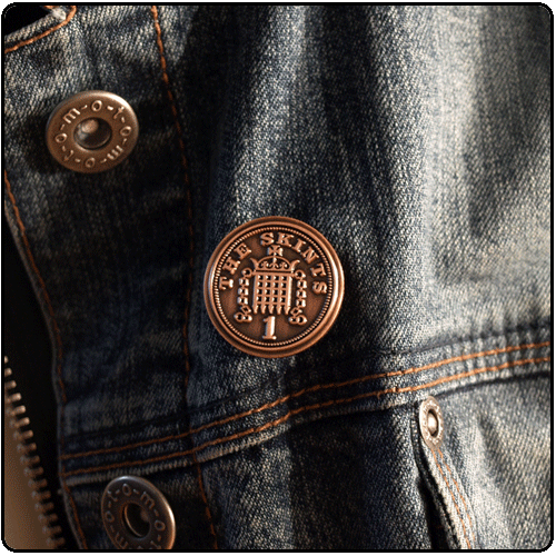 The Skints - Coin - Embossed Metal Pin Badge