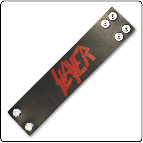 Slayer - Leather Strap Wristband