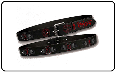 Slipknot - Black Studded With Red Printing