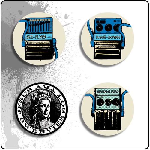 Swervedriver - Badge Set (Pack of 4)