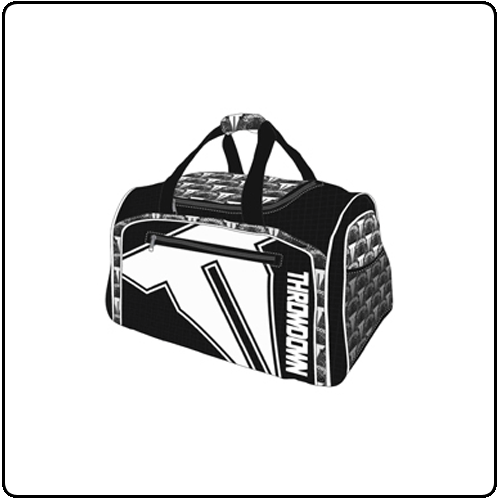Throwdown - Black Duffle Bag With White Logo