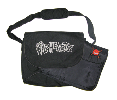 The Wildhearts - Silver Logo / Smiley - Laptop Messenger Bag