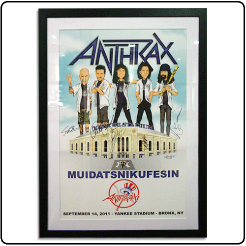 Anthrax - Exclusive Limited Edition SIGNED & FRAMED Litho