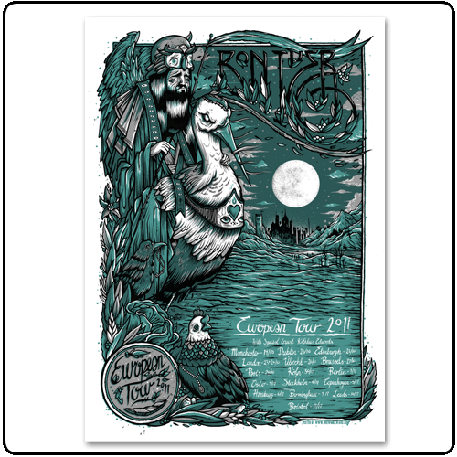 Bon Iver - European Tour 2011 Screenprint