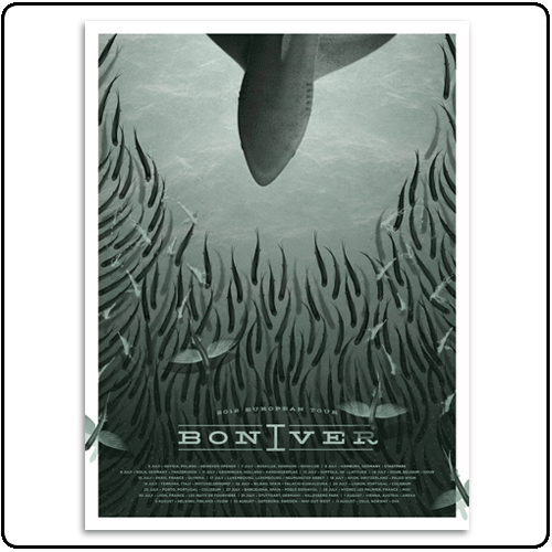 Bon Iver - 2012 European Tour Screenprint Poster (A2)
