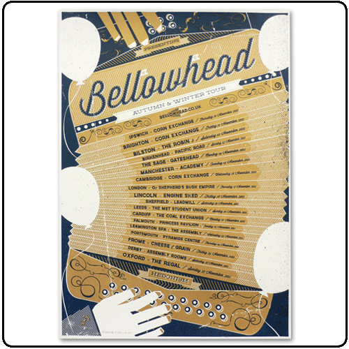 Bellowhead - Tour Poster (HALF PRICE Screenprint)