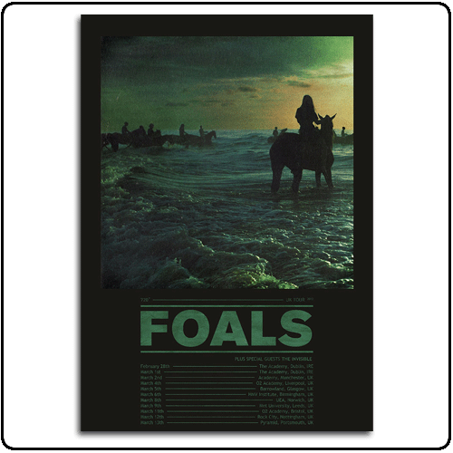 Foals - UK/Eire Tour 2013 Art Print