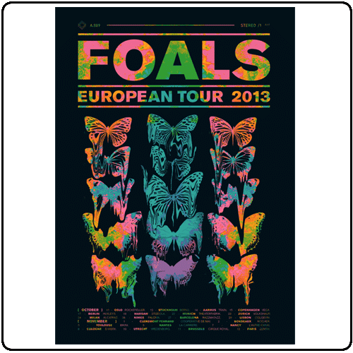 Foals - European Tour Poster 2013