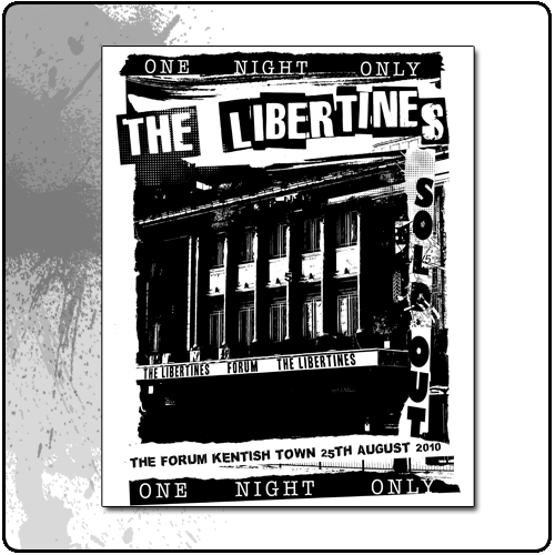 The Libertines - Live At The Forum Silk Screen Art Poster SALE