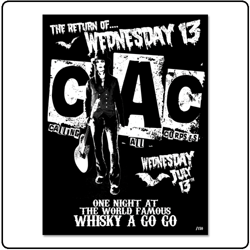 Wednesday 13 - The Return - Limited Silk Screened Print