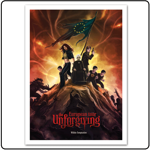 Within Temptation - European Tour Limited Edition Art Print