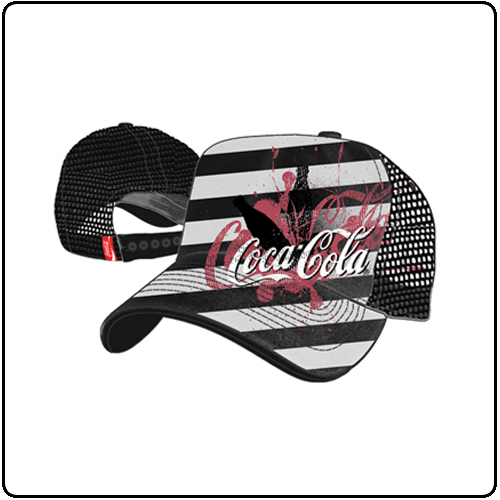 Coca Cola - Black & White Trucker