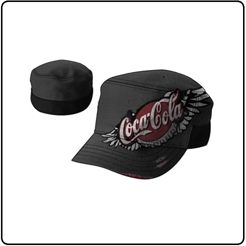 Coca Cola - Melange Winged Logo Cadet