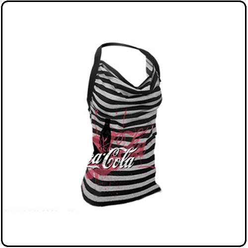 Coca Cola - Black & White Girl Top