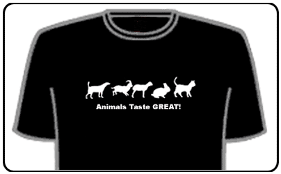 Funny Slogan T-Shirts - Animals Taste