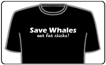 Funny Slogan T-Shirts - Save Whales