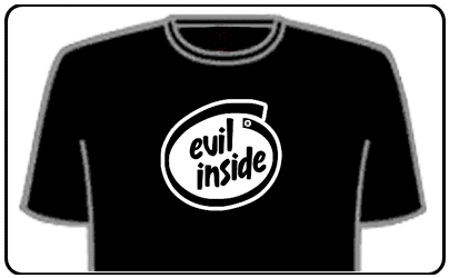 Funny Slogan T-Shirts - Evil Inside