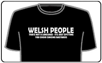 Offensive Slogan T-Shirts - Welsh People