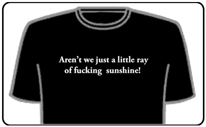 Offensive Slogan T-Shirts - Ray Of Sunshine