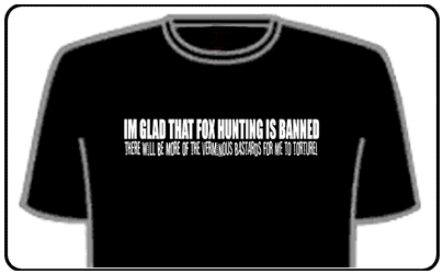 Offensive Slogan T-Shirts - Fox Hunting