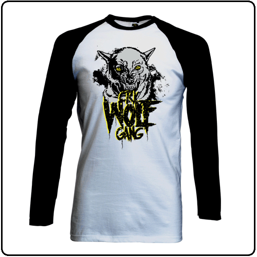 Cry Wolf Gang - Wolf (Mens Baseball Shirt)