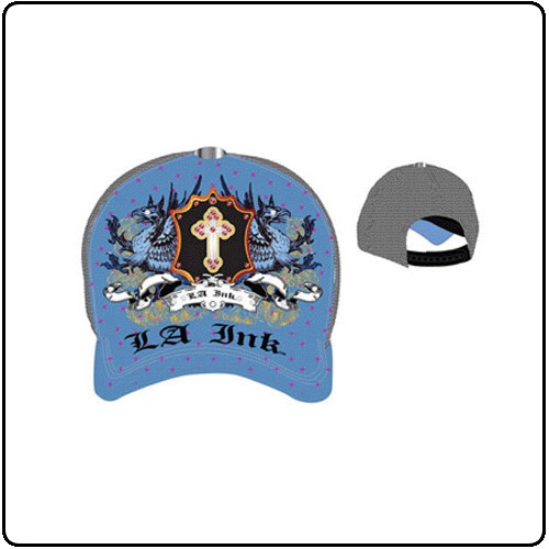 L.A Ink - Blue Cap With Cross