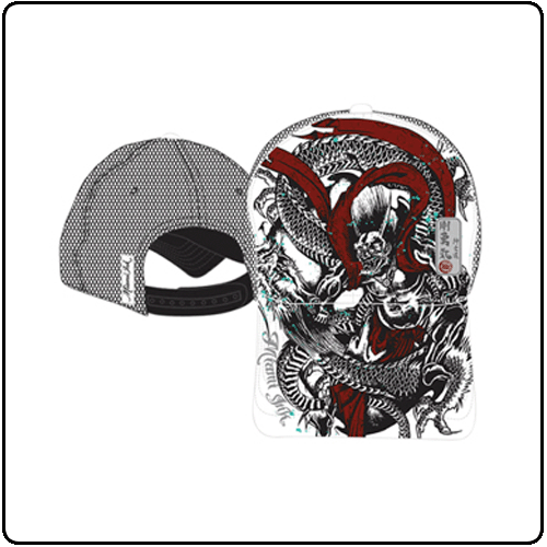 Miami Ink - Black/White Trucker Heroic Dragon Fig