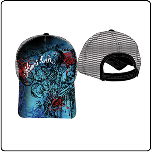 Miami Ink - Full Printed Blue Cap