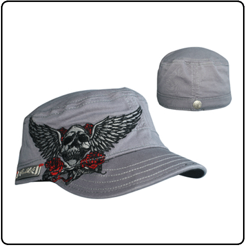 Miami Ink - Grey Cadet Skull With Wings