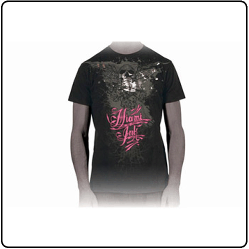Miami Ink - Dark Grey Flying Skull