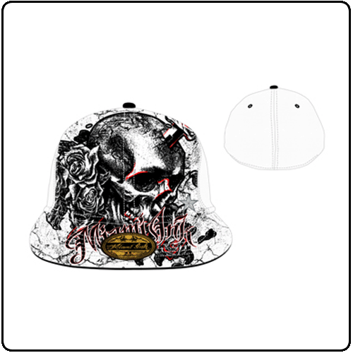 Miami Ink - White Skull Flexible Flatbill