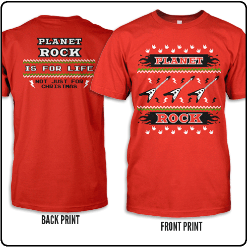 Planet Rock - Christmas Jumper Ltd Ed Shirt (Ltd Size Availablity)