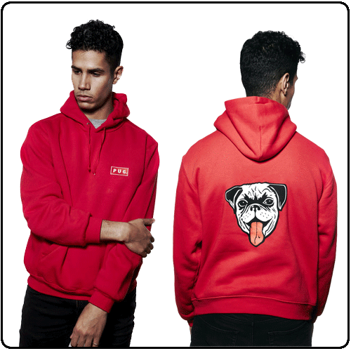PUG - Classic Red Pullover