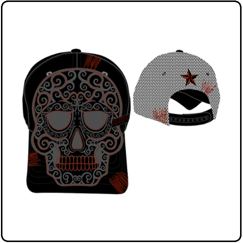 Rock Band - Adjustable Cap With Skull