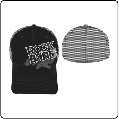 Rock Band - Black Flexfit Cap W/Logo Front