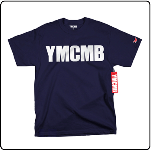 YMCMB - White Print on Navy