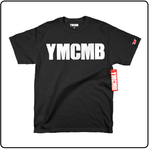 YMCMB - White Print on Black