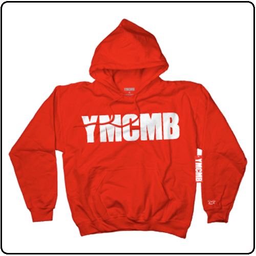 YMCMB - White Print on Red