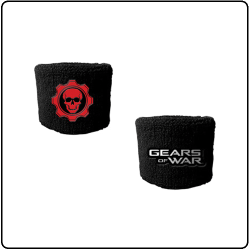 Gears Of War - BlackSweatband W/Red Logo