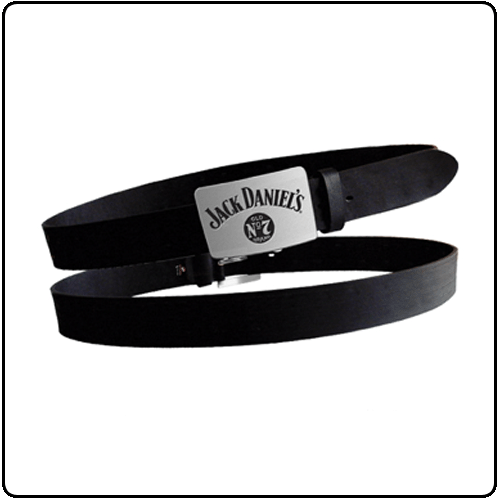 Jack Daniels - Black Belt Metal Buckle