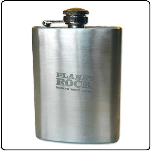 Planet Rock - Engraved Hip Flask (HALF PRICE)