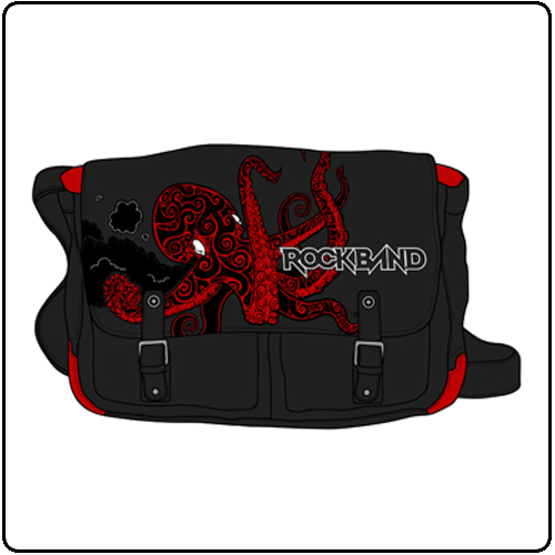 Rock Band - Black Messengerback