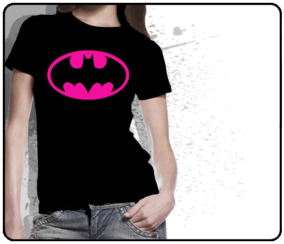 Batman - Block Pink Logo (Girls)