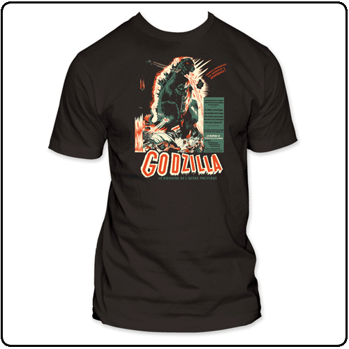 Godzilla - Vintage Poster Fitted Tee