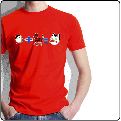 Puffincat - Plus-Equals (Red)