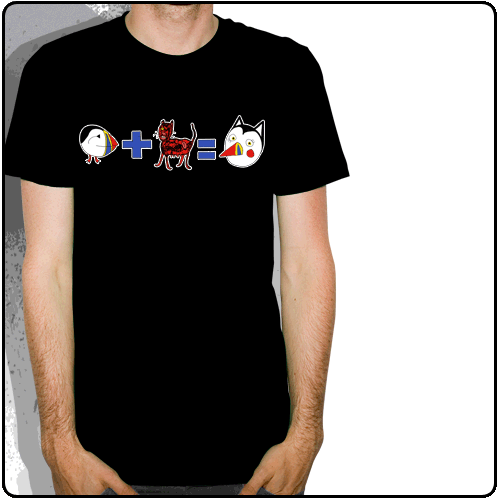 Puffincat - Plus-Equals (Black)