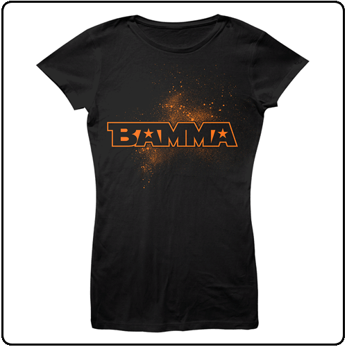 BAMMA - SALE PRICE Spray Logo (Girls Black)