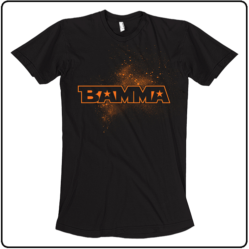 BAMMA - SALE PRICE Spray Logo (Mens Black)