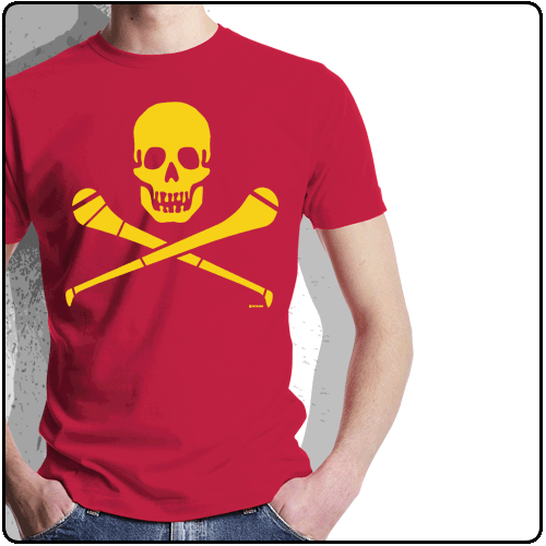 Pride Street - Skull & Hurley (Mens Red With Yellow)